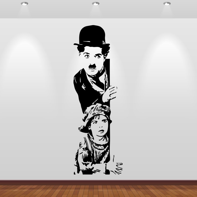 Wandaufkleber 46170W Charlie Chaplin 2 Wandsticker